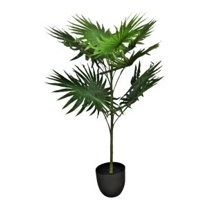Artificial Fan Palm Tree with 10 leaves, 100cm