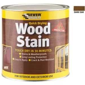 Everbuild Satin Wood Stain Dark Oak 2.5 Litre