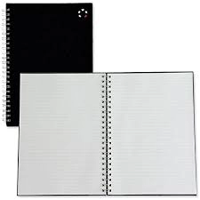 5 Star Notebook Wirebound Hard Cover Ruled 80gsm A5 Black Pack 5