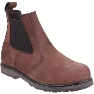 Amblers Mens AS148 Sperrin Pull On Safety Dealer Boots (9 UK) (Brown) - Brown
