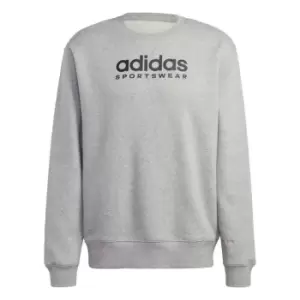 adidas All SZN Fleece Graphic Sweatshirt Mens - Grey