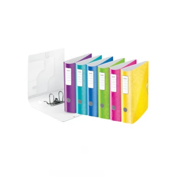 180 Active WOW Lever Arch File A4. 75MM. Assorted - Outer Carton of 5