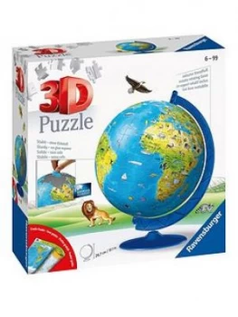 Ravensburger Children'S World Map 3D Puzzle, 180Pc