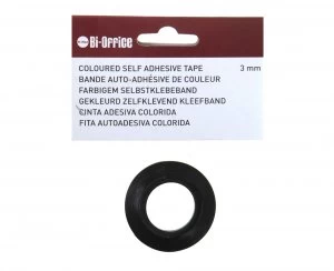 Bisilque Self Adhesive Gridding Tape 3mm x 10m, Black