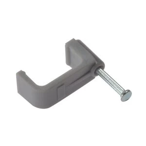 ForgeFix Cable Clip Flat White 1.00mm Box 100