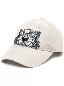 KENZO Tiger-embroidered baseball cap Sand
