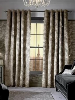 Kylie Minogue Grazia Lined Eyelet Curtains