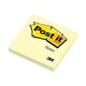 Post it Sticky Notes 76 x 76mm Canary Yellow 100 Sheets Per Pad Pack of 12 Pads