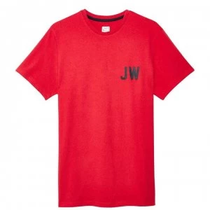 Jack Wills Bedwyn Graphic T-Shirt - Red