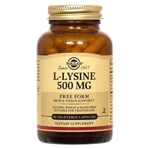 Solgar L Lysine 500 mg Vegetable Capsules 50 Capsules