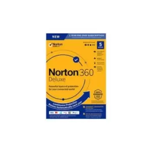 Norton 360 Deluxe Retail 1 User/5 Device 12 Month