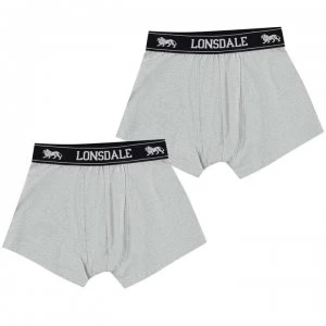 Lonsdale 2 Pack Trunk Junior Boys - Grey