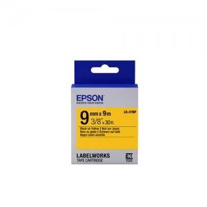 Epson LK-3YBP Black on Yellow 9mm x 9m Labelling Tape