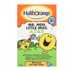 Haliborange Vitamins A C & D Orange Flavour 60 Tablets