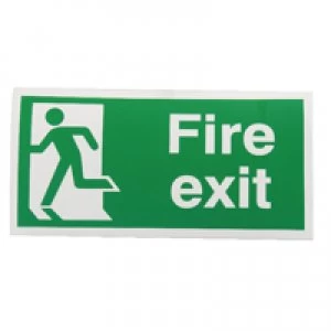 Blick Safety Sign Fire Exit Running Man Left 150x300mm Self-Adhesive E96AS