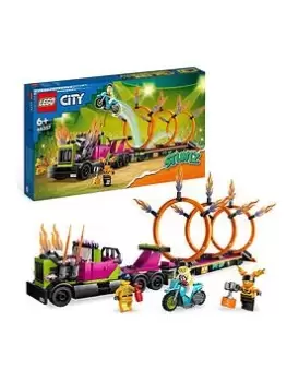 Lego City Stunt Truck & Ring Of Fire Set 60357