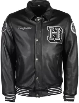 Helstons Cheyenne Motorcycle Leather Jacket, black, Size S, black, Size S