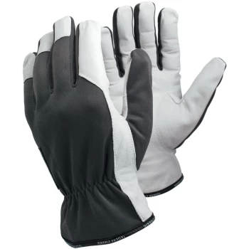115 Tegera Palm-side Coated Grey/White Gloves - Size 8