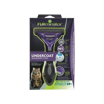 Undercoat deShedding Tool for Medium/Large Short Hair Cat - 261457 - Furminator