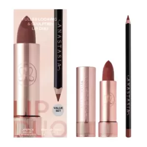 Anastasia Beverly Hills Fuller Looking and Sculpted Lip Duo Kit (Various Shades) - Toffee Matte Lipstick & Malt Lip Liner
