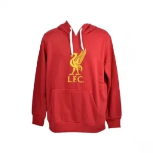 L Liverpool Crest 240g Hoody Red