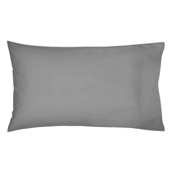 Bedeck of Belfast Fine Linens 300TC Plain Dye Standard Pillowcase - CHARCOAL