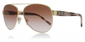 Burberry BE3084 Sunglasses Gold / Pink Tortoise 105213 57mm