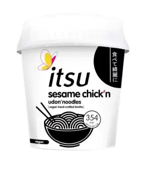 Itsu Sesame Chick'n Udon Noodles 182g (4 minimum)