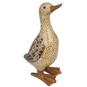 Country Brown Duck Left Ornament
