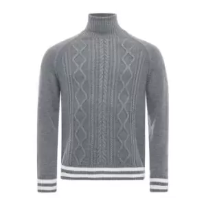 Slazenger 1881 Ace Cable Knit Sweater - Grey