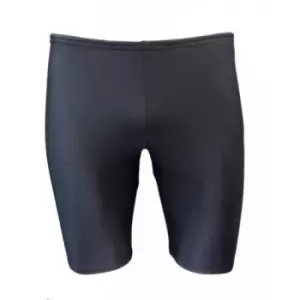 Zika Unisex Adult Long Length Swimming Jammer Shorts (28R) (Black)