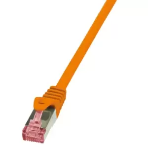 LogiLink 1.5m Cat.6 S/FTP networking cable Orange Cat6 S/FTP (S-STP)