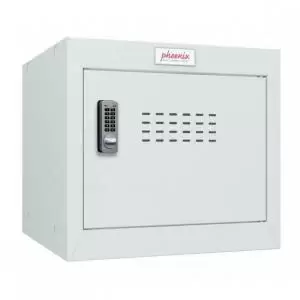 Phoenix CL Series Size 1 Cube Locker in Light Grey with Electronic