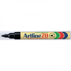 Artline 70 Permanent Black Bullet Tip Marker Pack of 12 A701