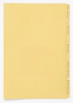 Guildhall Folder Manilla Foolscap 170gsm Yellow (Pack 100)