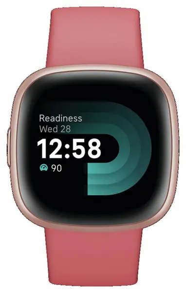 Fitbit Versa 4 Smartwatch - Pink Sand / Copper Rose