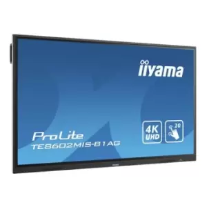 iiyama TE8602MIS-B1AG interactive whiteboard 2.18 m (86") 3840 x 2160 pixels Touch Screen Black