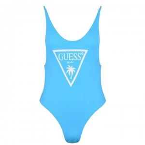 Guess Guess Beach Logo Swimsuit - Blue PLK7