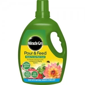 Miracle-Gro Improved Pour & Feed Ready To Use Plant Food - 3L