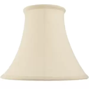 14" Round Bell Handmade Lamp Shade Cream Fabric Classic Table Light Bulb Cover