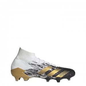 adidas adidas Predator Mutator 20.1 Football Boots Firm Ground - White/MetGold