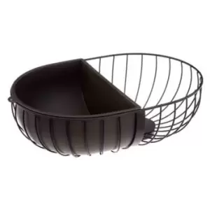 5Five Modern Fruit Basket And Bowl - Black