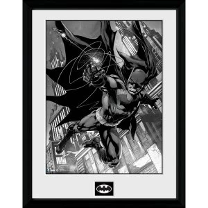 Batman Comic Hook Framed Collector Print