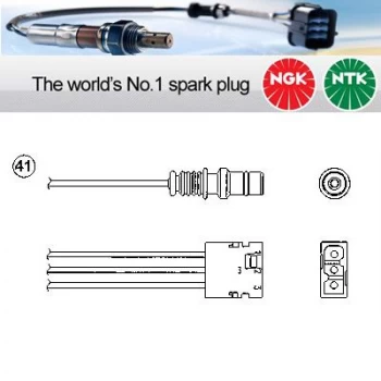 1x NGK NTK Oxygen O2 Lambda Sensor OZA527-E10 OZA527E10 (0263)