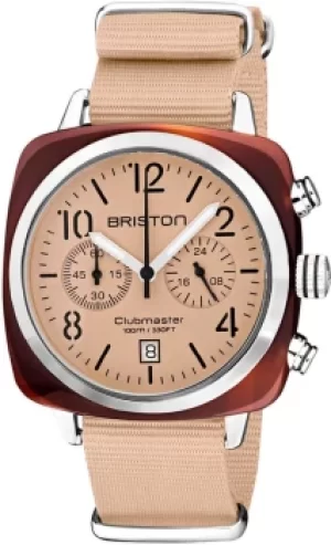 Briston Watch Clubmaster Classic Chronograph Terracotta Nude