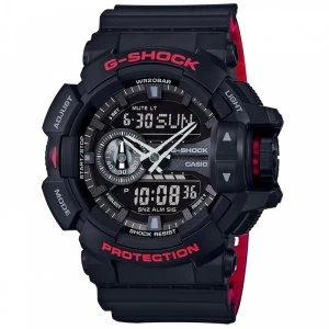 Casio G-Shock Classic Mens Quartz Analogue Watch Black/Red