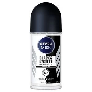 Nivea For Men Deo Invisible Black and White roll-on 50ml