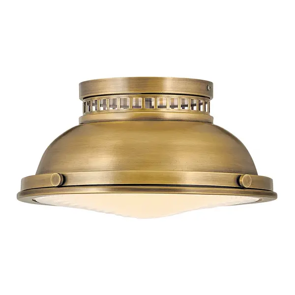 Hinkley Hinkley Amelia Glass Flush Ceiling Light - Brass
