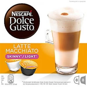 Nescafe Dolce Gusto Latte Macchiato Skinny Coffee Pods Pack of 16