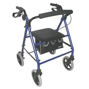 Aidapt Lightweight Rollator In Blue With Bag
